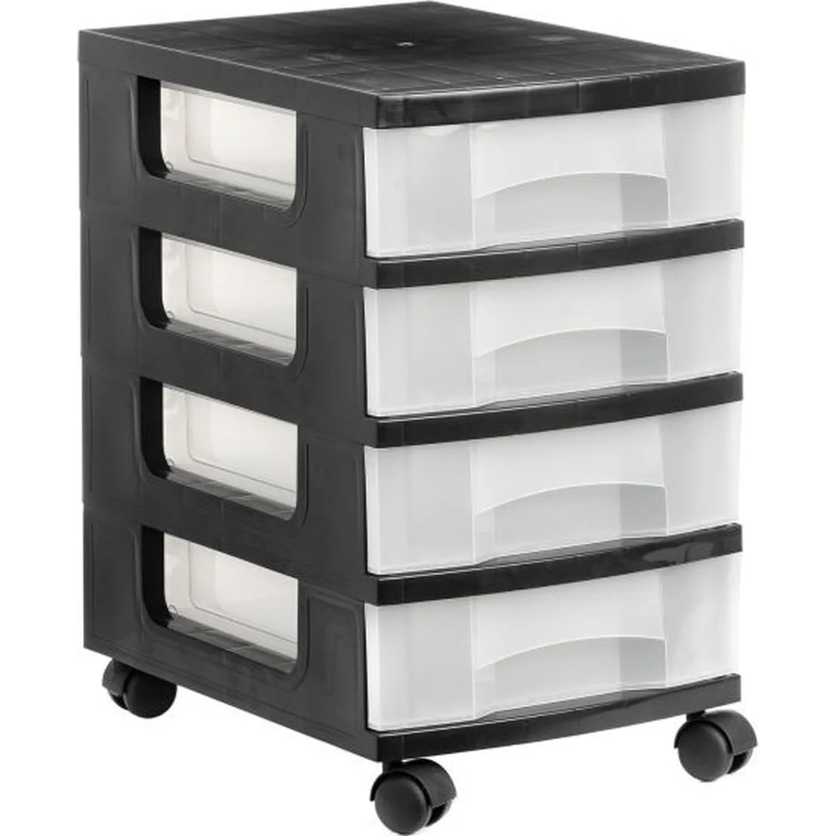 Caisson a tiroirs archivo 2000 avec des roues transparent noir polypropylene 39 x 29 x 48 cm s840115237. Diaytar, la preuve qu'une boutique généraliste peut être synonyme de goût, d'exigence et d'innovation constante