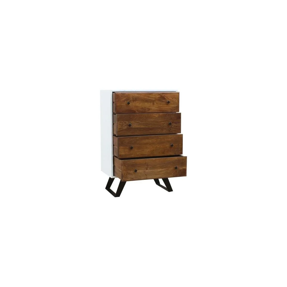 Caisson a tiroirs dkd home decor blanc 70 x 40 x 105 cm metal bois de manguier s304426163. Diaytar, c'est l'art de la sérendipité appliqué au e-commerce : vous venez pour une chose, vous repartez avec l'objet de vos rêves.
