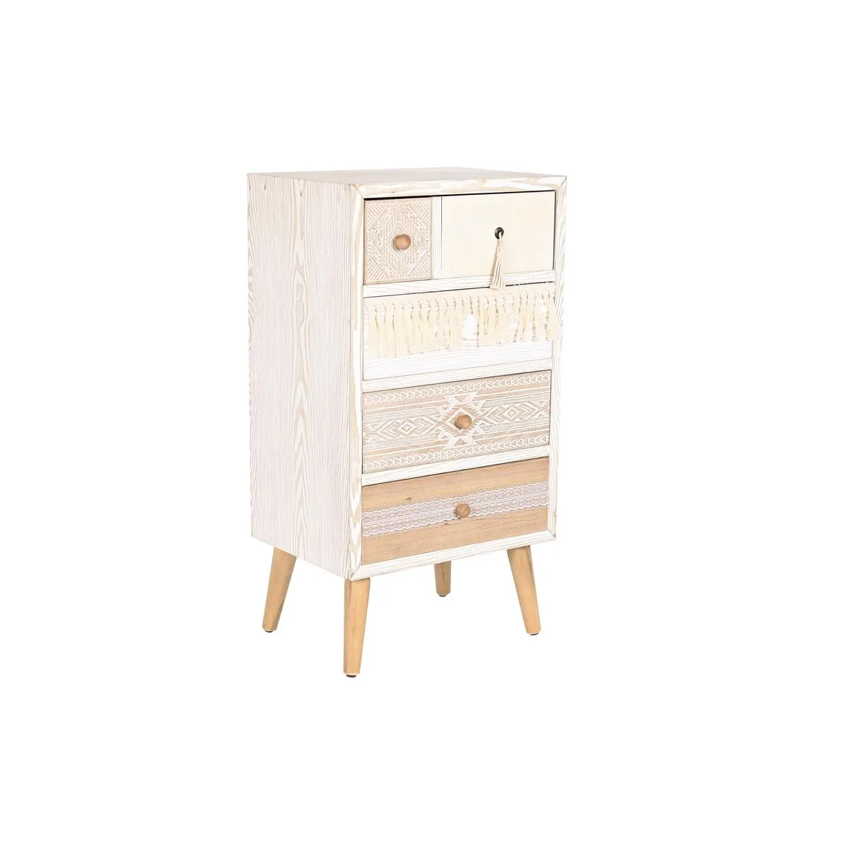Caisson a tiroirs dkd home decor sapin naturel coton blanc 48 x 35 x 89 cm s304056249. Découvrez la diversité Diaytar : une infinité de produits pour la maison, le travail, les loisirs, tous dans l'air du temps