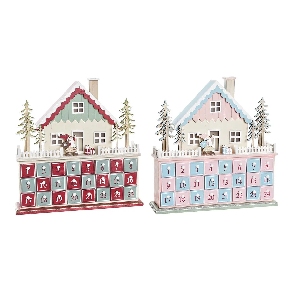 Calendrier de l avent dkd home decor bois maison 32 x 8 x 33 cm 2 unites s303619764. Notre équipe Diaytar parcourt le globe pour vous dénicher les produits généraux et électroniques les plus prometteurs