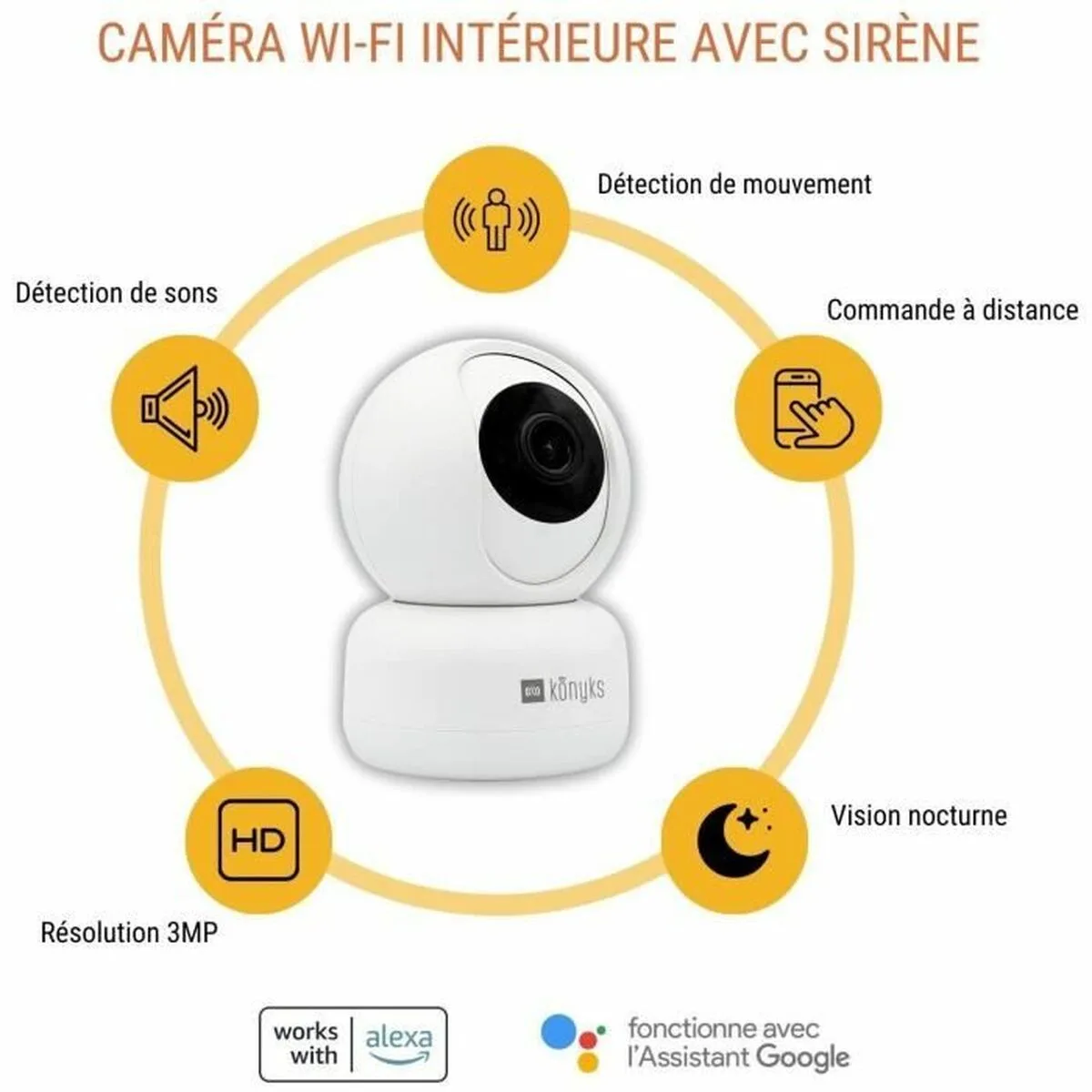 Camera ip konyks camini 2 s7101155082. Diaytar a fait le pari de la transparence : nous vous disons tout sur l'origine et la conception de nos produits.