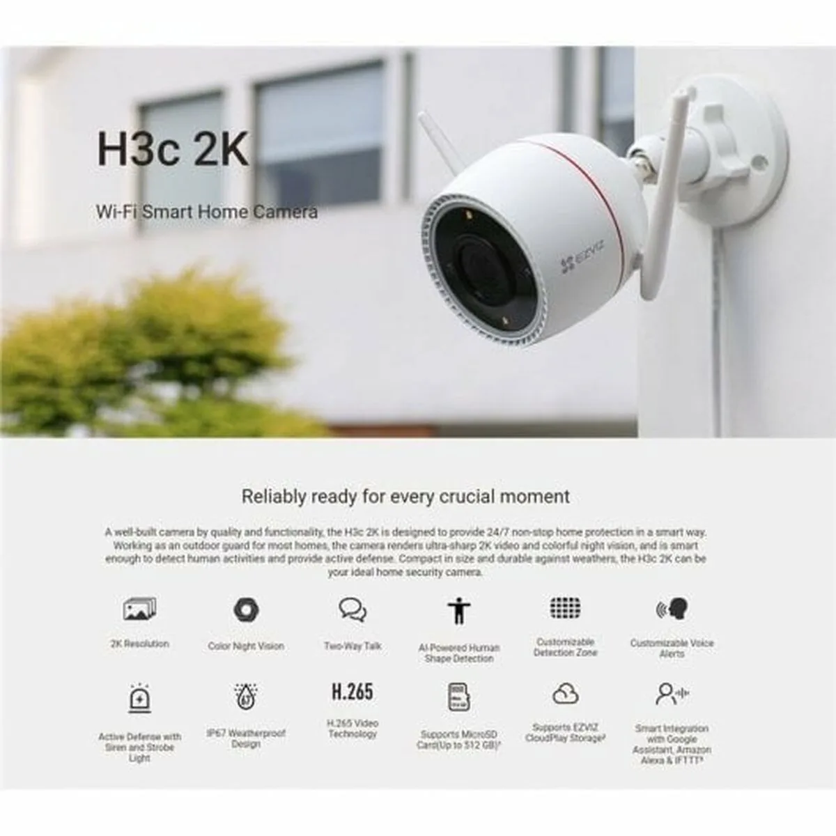 Camescope de surveillance ezviz h3c 2k s562952352. Chez Diaytar, nous sommes convaincus que le meilleur produit est celui qui allie utilité, beauté et innovation. C'est notre credo.