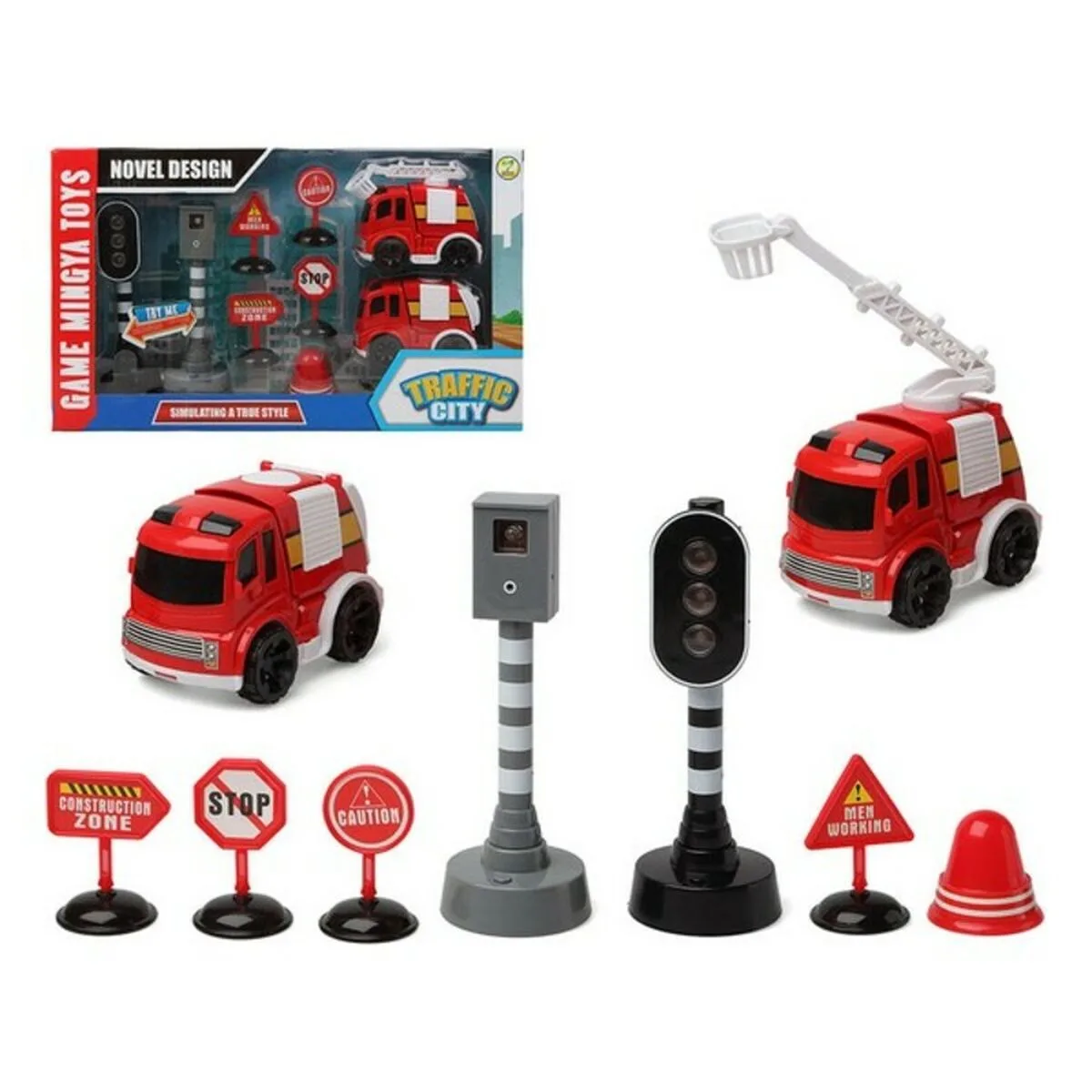 Camion de pompiers traffic city 112840 9 pcs s112330918. Les dernières tendances mode vous attendent chez Diaytar !