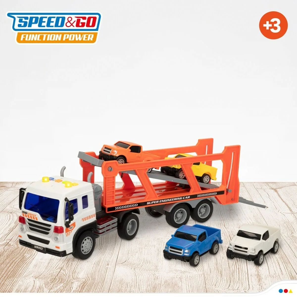 Camion porte vehicules et voitures a friction speed go 37 5 x 12 5 x 10 cm 2 unites s890267159 Camion porte vehicules et voitures a friction speed go 37 5 x 12 5 x 10 cm 2 unites s890267159. Diaytar capitalise sur la diversité : notre force est de vous offrir un choix immense sans jamais sacrifier la qualité