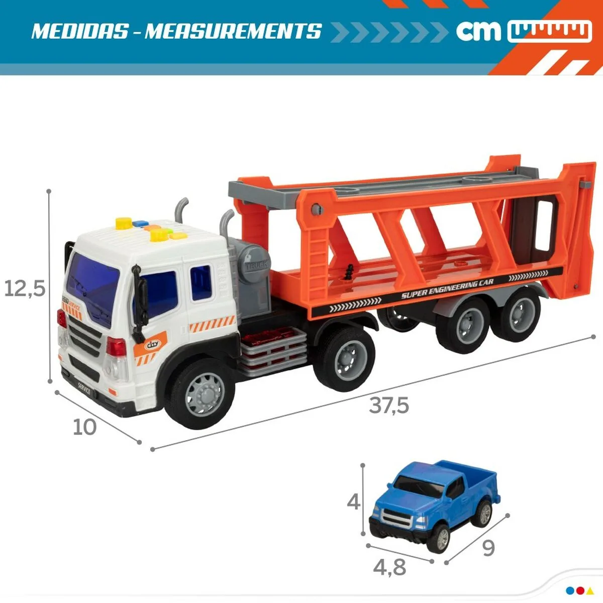 Camion porte vehicules et voitures a friction speed go 37 5 x 12 5 x 10 cm 2 unites s890267174 Camion porte vehicules et voitures a friction speed go 37 5 x 12 5 x 10 cm 2 unites s890267174. Diaytar s'engage à vous proposer une expérience shopping unique avec des produits généraux innovants, tendance et toujours à prix attractifs