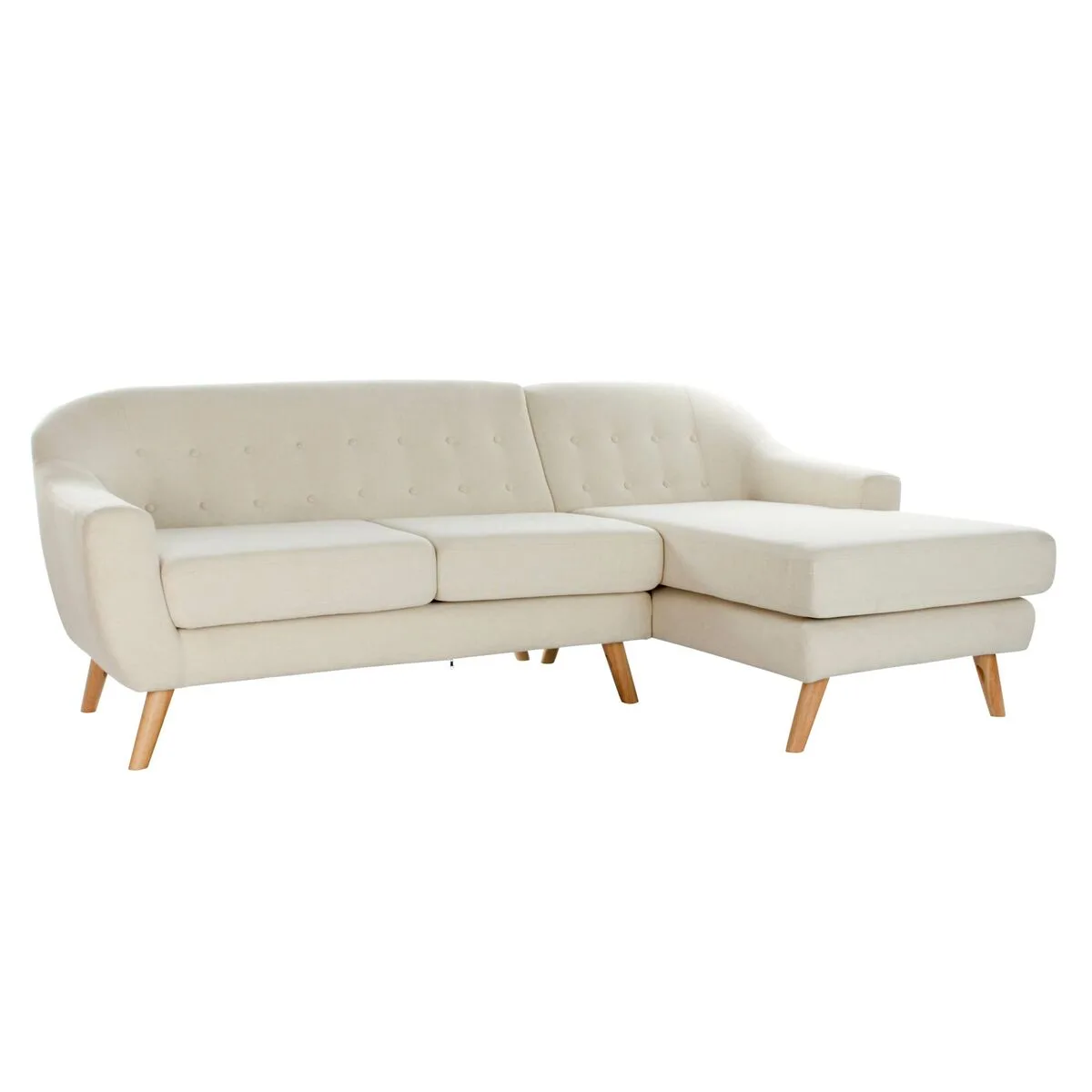 Canape chaise longue dkd home decor creme bois d hevea 226 x 144 x 84 cm s304066746. Osez l'originalité avec les créations mode exclusives de Diaytar.