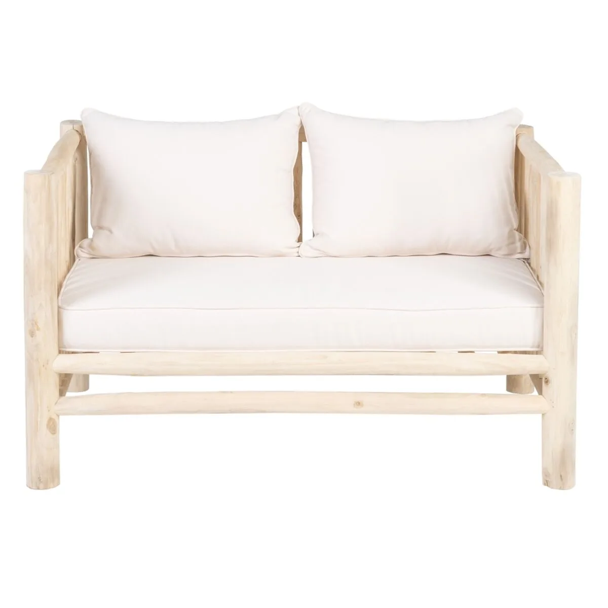 Canape deux places akar 131 x 80 x 77 5 cm naturel bois de teck s880188712. Diaytar, c'est la convergence entre votre style unique et notre sélection infinie de produits qui lui correspondent.