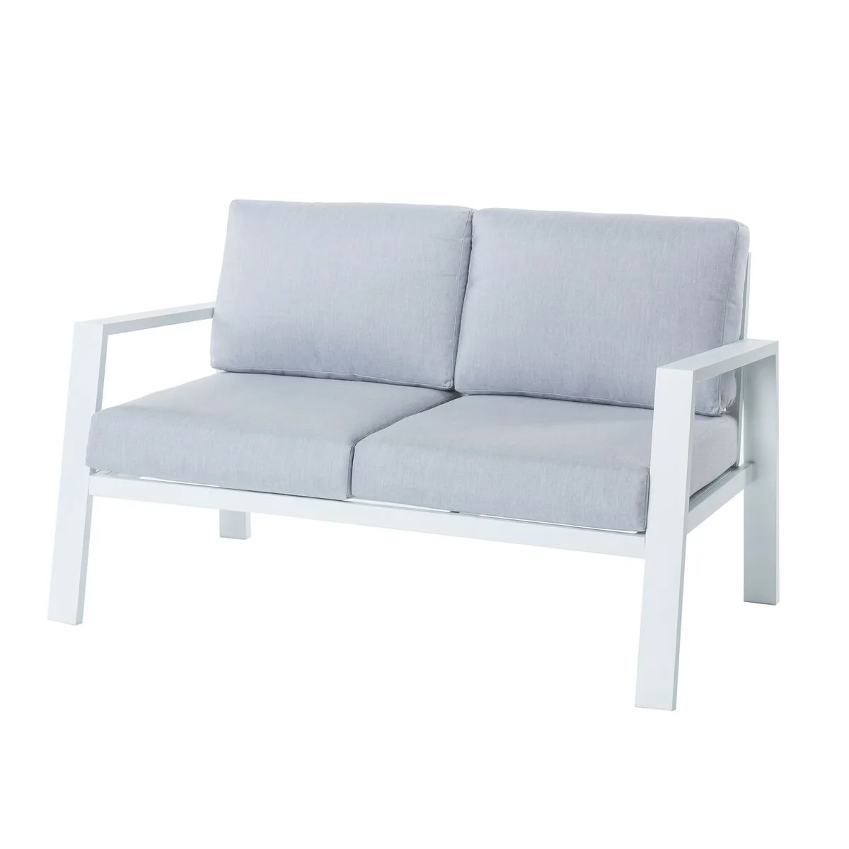 Canape deux places thais blanc aluminium 132 20 x 74 80 x 73 30 cm s870011057. Diaytar a été imaginé pour les acheteurs avisés qui recherchent autant la performance que le design dans leurs produits
