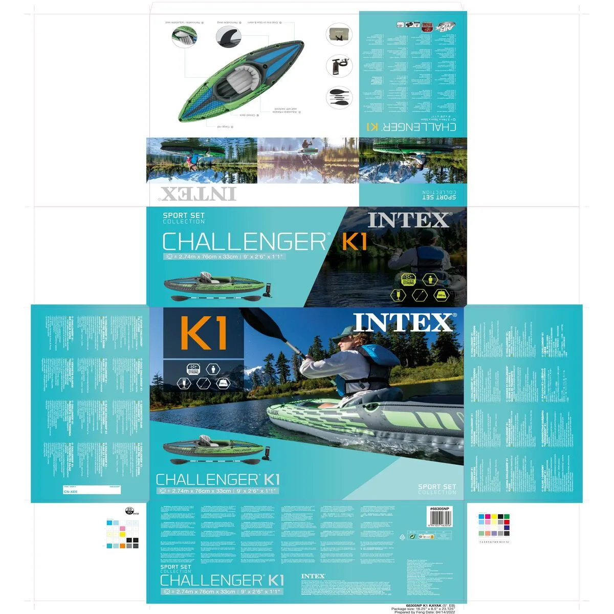 Canoe gonflable intex challenger k1 vert gonflable 274 x 33 x 76 cm s890158965. Diaytar capitalise sur la diversité : notre force est de vous offrir un choix immense sans jamais sacrifier la qualité