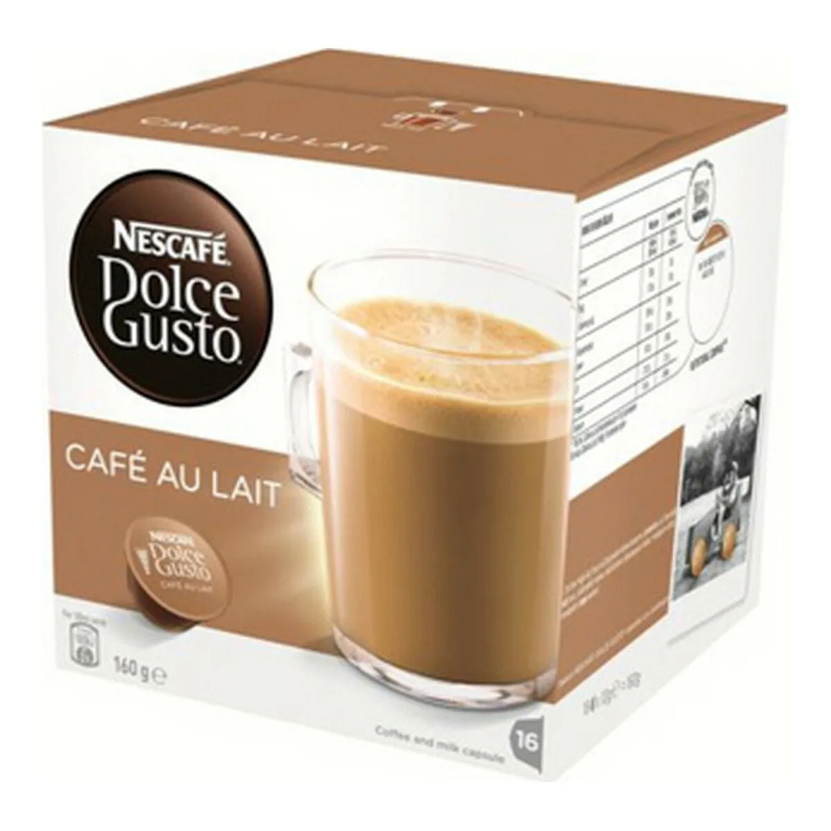 Capsules de cafe au lait dolce gusto 16 uds s783589814. Nous avons créé Diaytar pour être le point de repère dans le paysage souvent confuse du e-commerce généraliste.