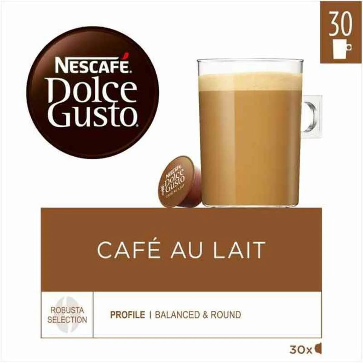 Capsules de cafe nescafe dolce gusto cafe au lait 1 unites 30 unites s042956183. Notre raison d'être : vous faire économiser le plus précieux des resources : votre temps. Bienvenue sur Diaytar, les produits triés sur le volet.