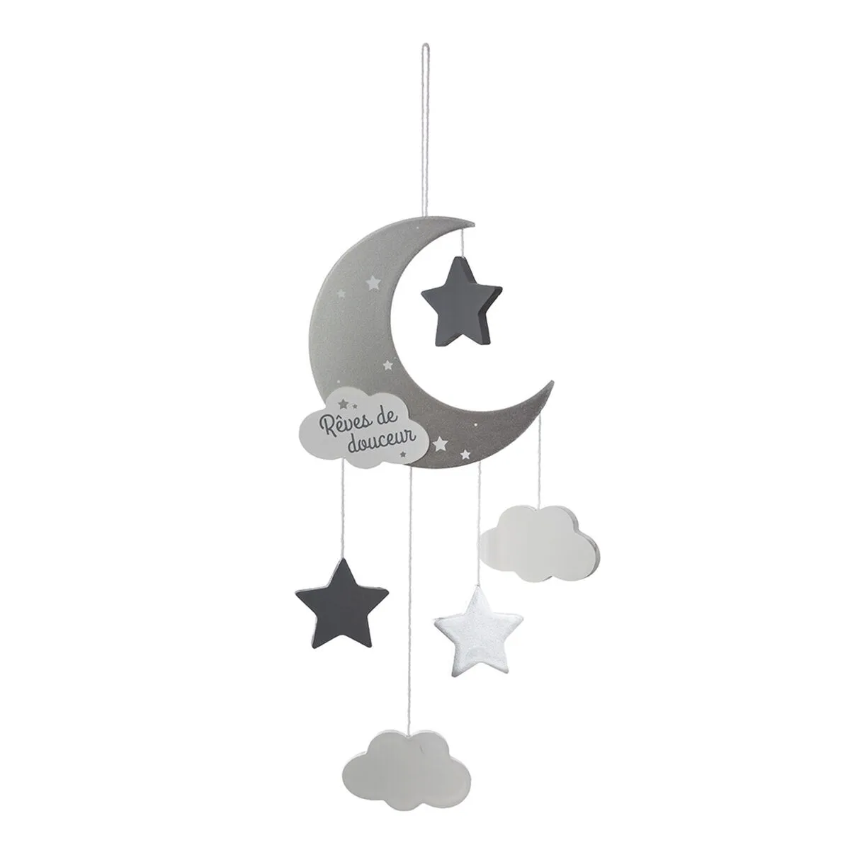 Carrousel pour berceau atmosphera lune gris bois mdf s790795515. Bienvenue dans le cercle très sélect des acheteurs inspirés. Diaytar révèle les produits qui définiront demain.