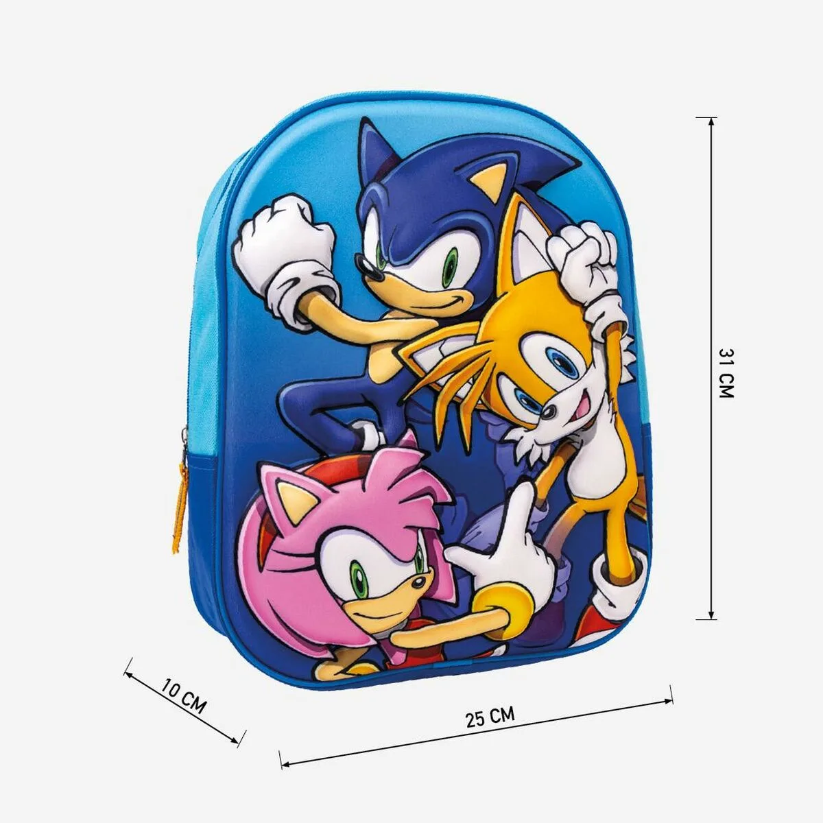Cartable 3d sonic 25 x 31 x 9 cm bleu s073781672. Notre équipe Diaytar est une bande de dénicheurs compulsifs, toujours en quête du produit qui provoquera l'étincelle dans votre regard.