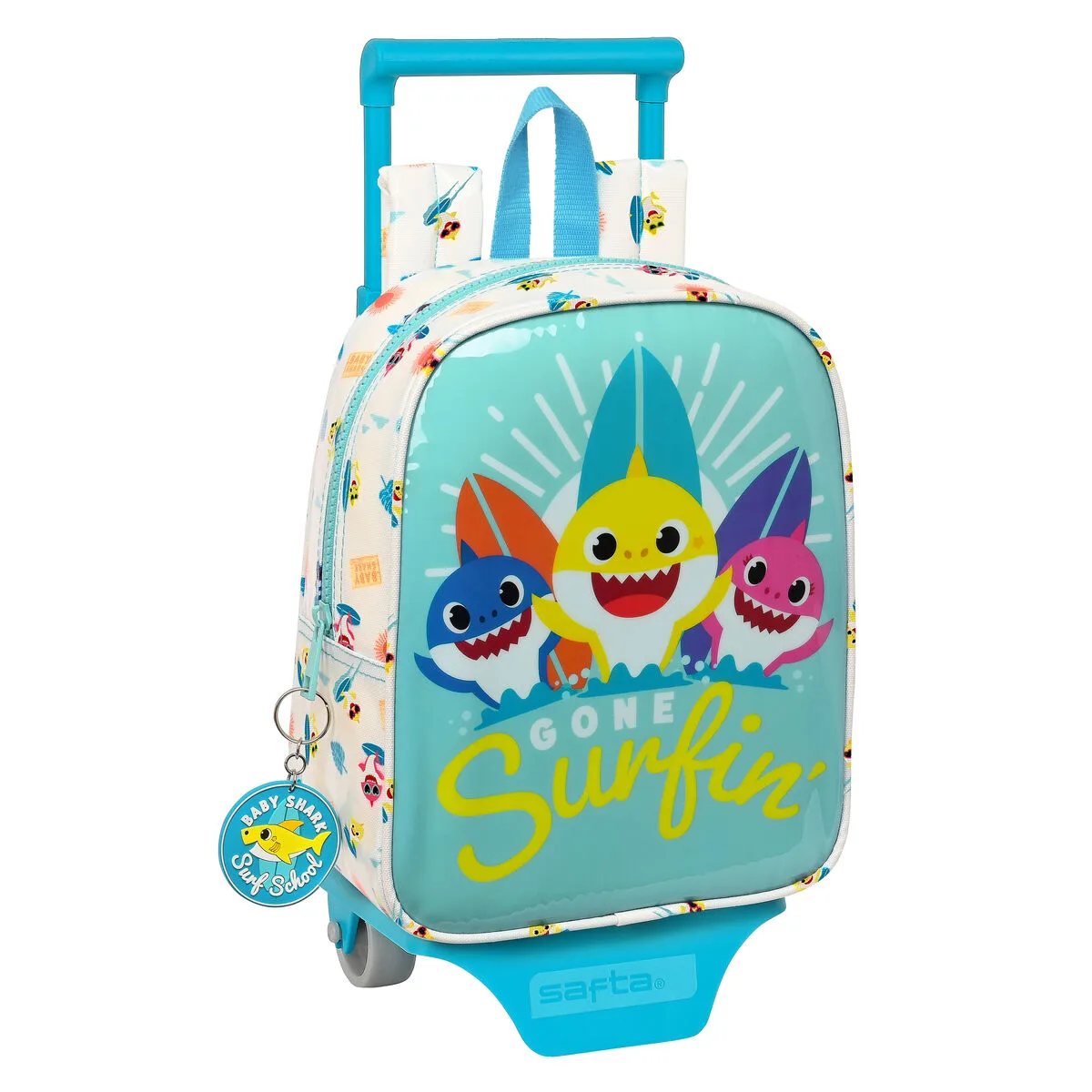 Cartable a roulettes baby shark surfing bleu blanc 22 x 27 x 10 cm s430908641. Notre credo ? L'excellence accessible. Diaytar rend le premium attainable dans chaque catégorie de produits.