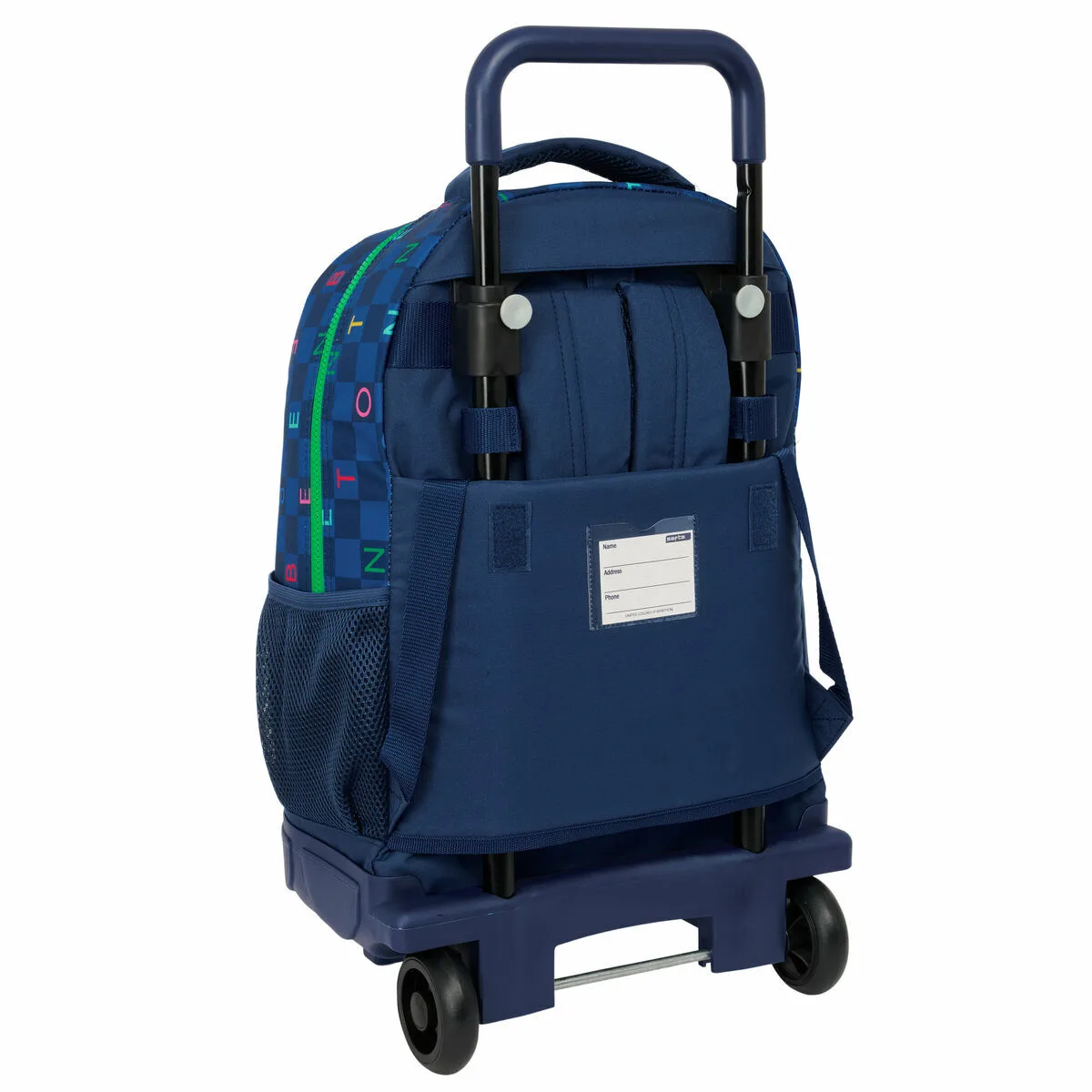 Cartable a roulettes benetton damero blue marine 33 x 45 x 22 cm s431208393. Créez votre look signature avec les pièces mode sélectionnées par Diaytar.