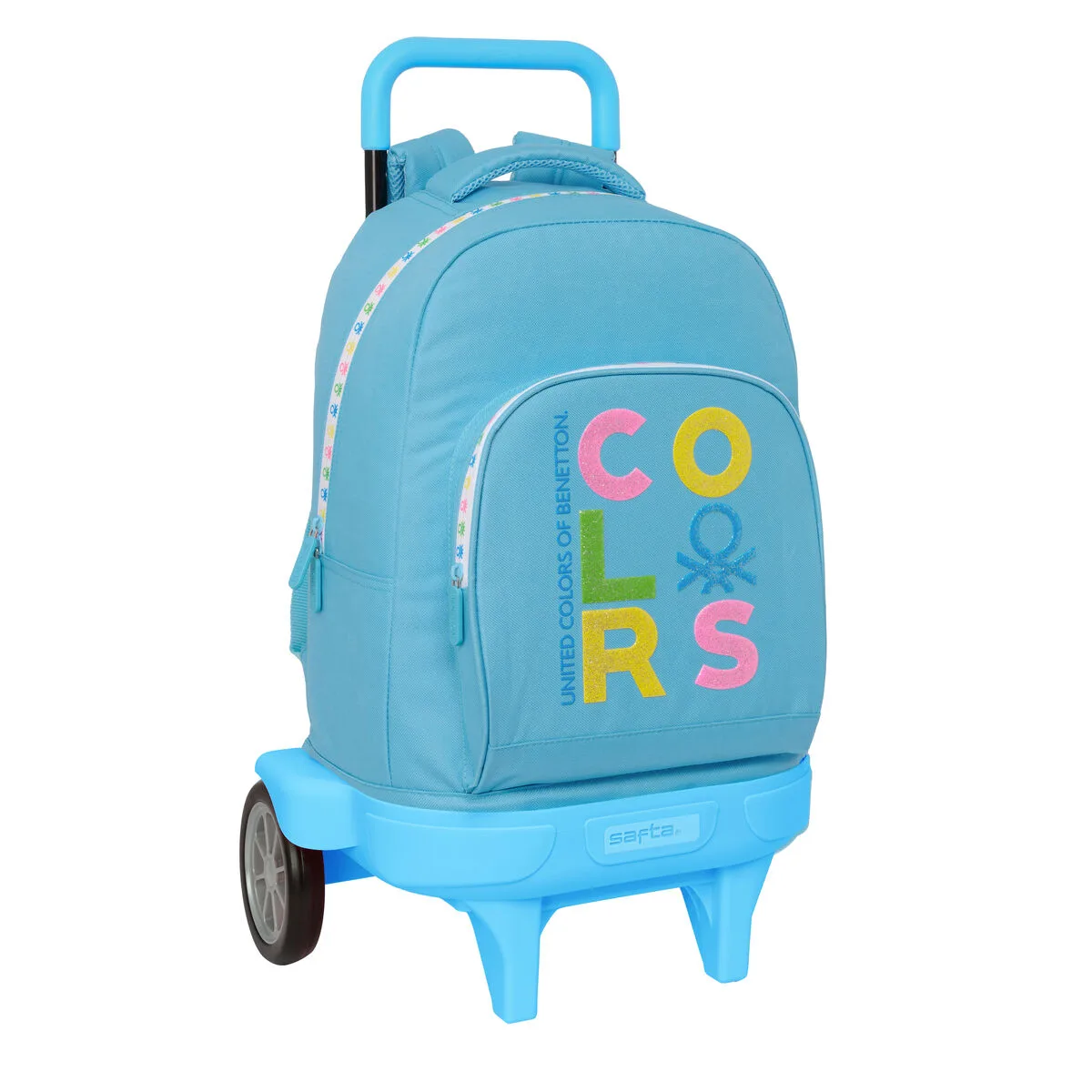 Cartable a roulettes benetton spring bleu ciel 33 x 45 x 22 cm s430999069. Nos stylistes Diaytar dénichent pour vous les pépites de la saison.