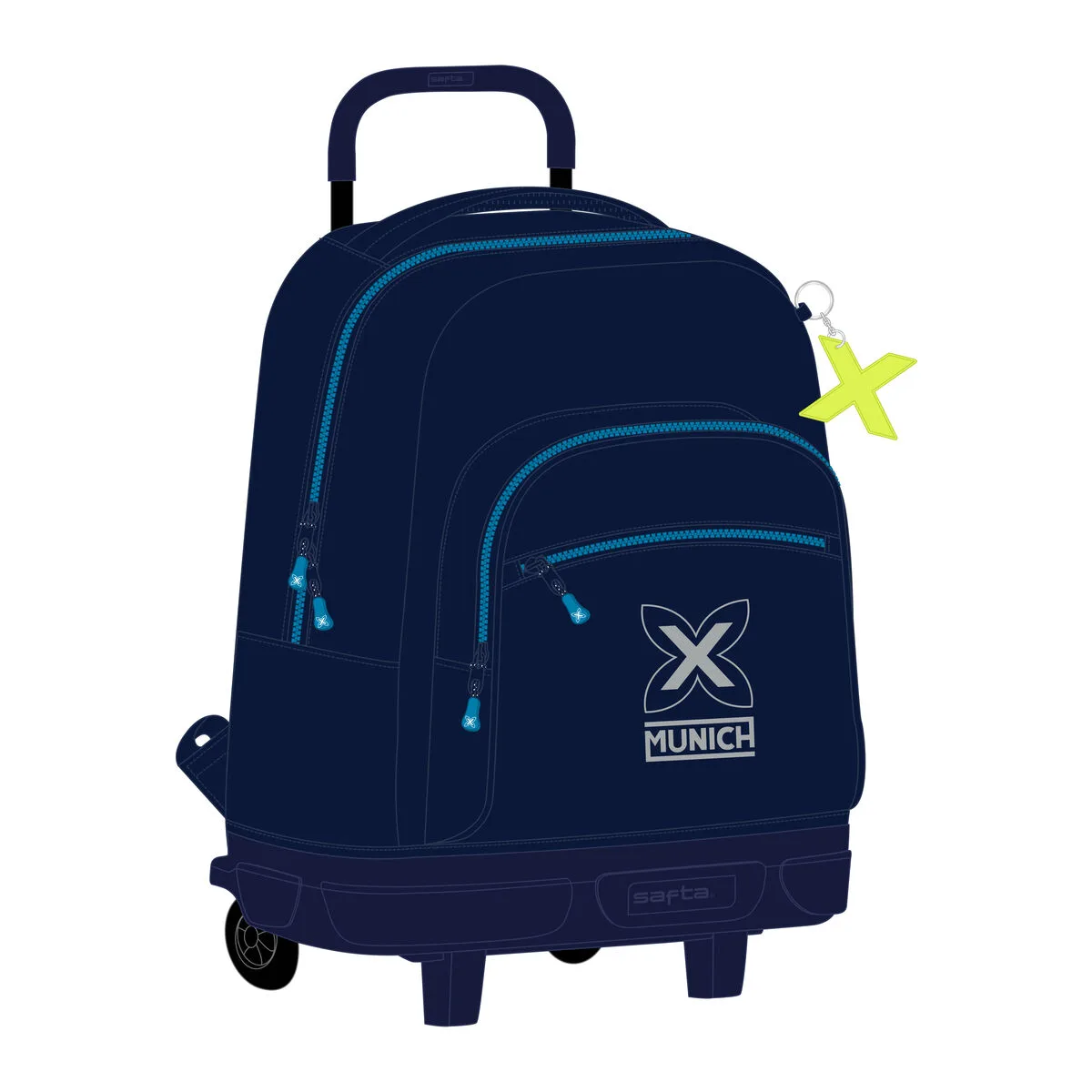 Cartable a roulettes munich nautic blue marine 33 x 45 x 22 cm s431017347. Révélez votre style avec la collection capsule Diaytar, limitée et exclusive.