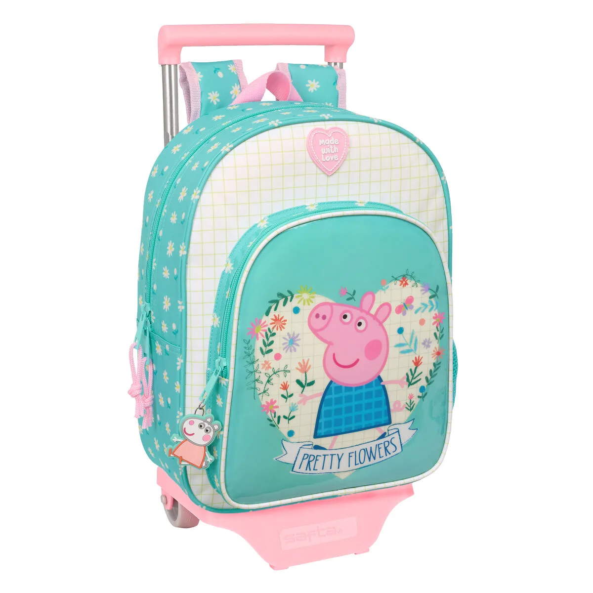 Cartable a roulettes peppa pig pretty flowers jaune menthe 26 x 11 x 67 cm 26 x 34 x 11 cm s431142810. Chez Diaytar, nous ne vendons pas que des produits, nous proposons des solutions, du rêve et un peu de magie au quotidien