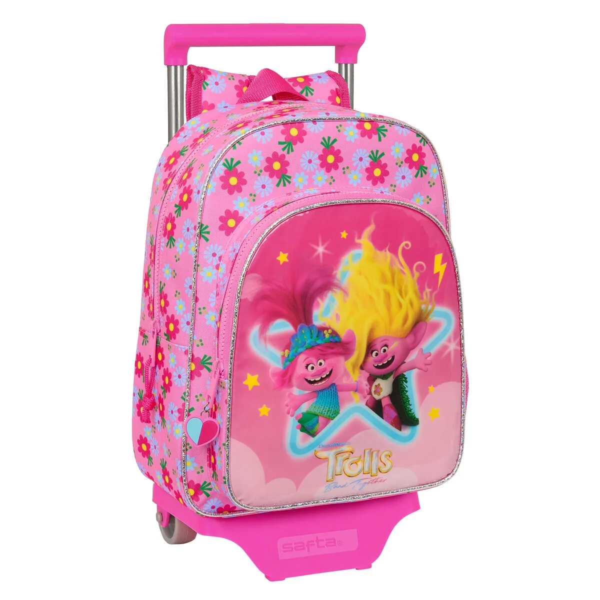 Cartable a roulettes trolls rose 26 x 34 x 11 cm s430909285. Osez l'originalité avec les créations mode exclusives de Diaytar.