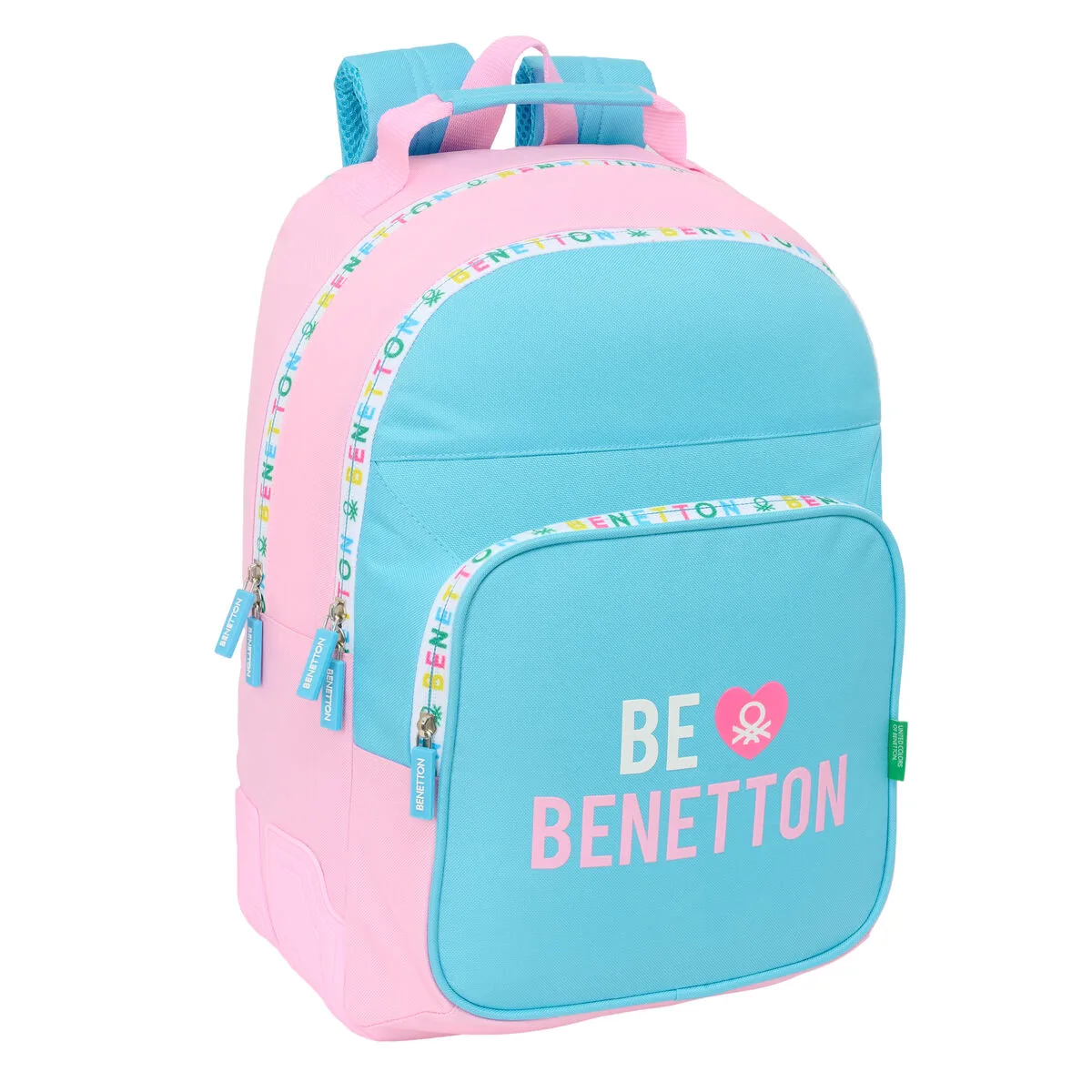 Cartable benetton unique rose turquoise 32 x 42 x 15 cm s431212638. Bienvenue chez Diaytar - Votre destination shopping pour tous vos besoins du quotidien !