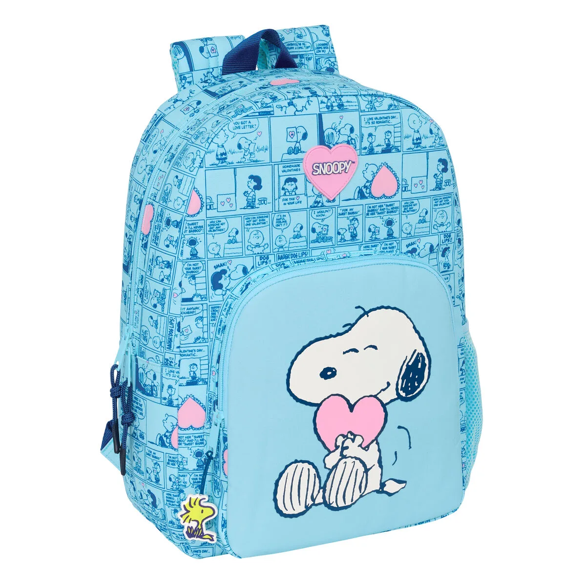 Cartable snoopy love bleu 30 x 46 x 14 cm s431189829. Notre équipe chez Diaytar est une brigade de passionnés, toujours en chasse pour dénicher la perle rare qui vous fera vibrer.