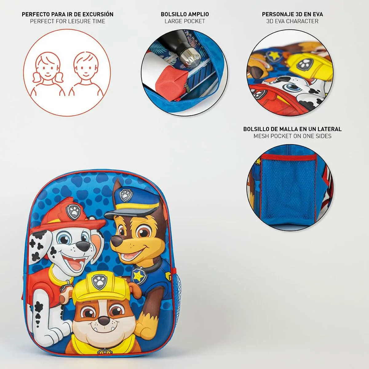 Cartable the paw patrol bleu 25 x 31 x 10 cm s074054432. Innovation, style et qualité : les trois piliers de l'expérience Diaytar.