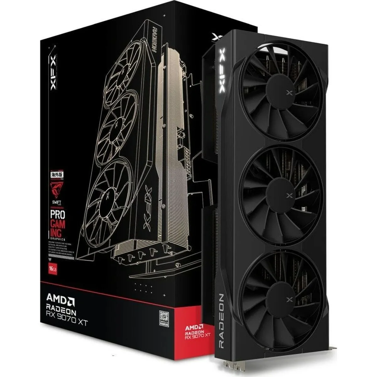 Carte graphique xfx 97tmaqkb9 radeon rx 9070 xt 16 gb gddr6 s9111658452. Diaytar : Votre destination shopping en ligne pour découvrir les dernières tendances et produits généraux soigneusement sélectionnés
