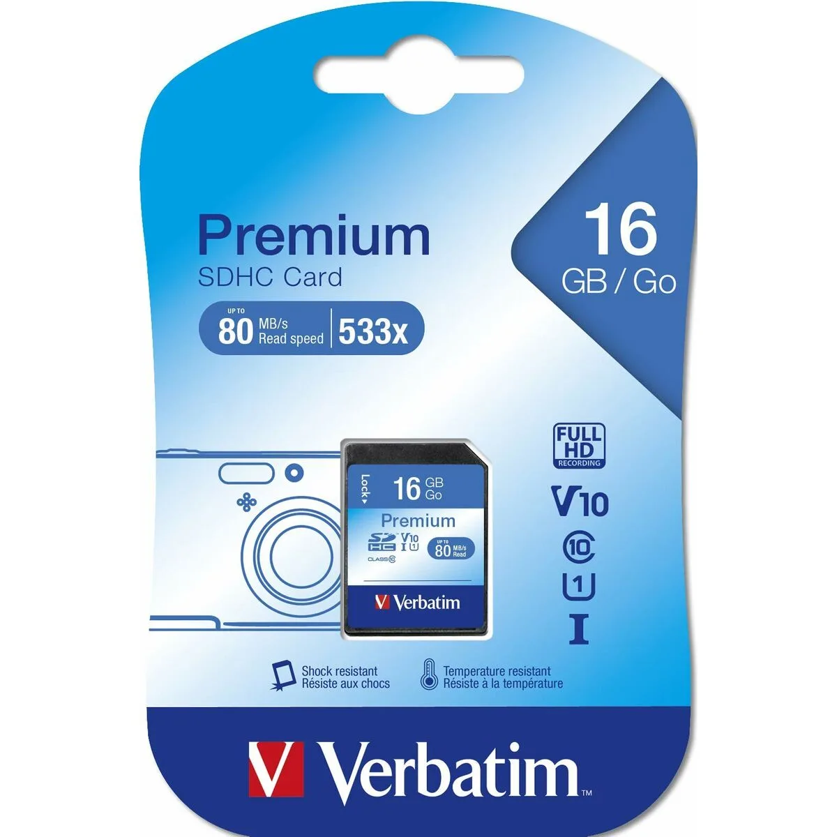 Carte memoire sd verbatim premium sdhc c10 u1 16 gb s771727173. Découvrez l'univers Diaytar - Des milliers de produits sélectionnés avec soin pour vous.