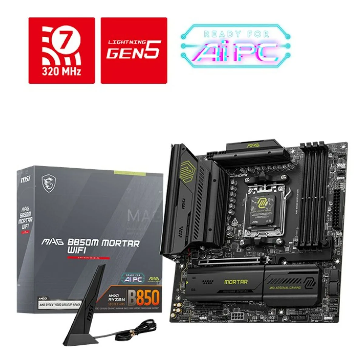 Carte mere msi mag b850m mortar wifi amd am5 amd s563291427. Explorez sans limite l'offre Diaytar : des milliers de produits pour satisfaire votre soif de nouveauté et de qualité
