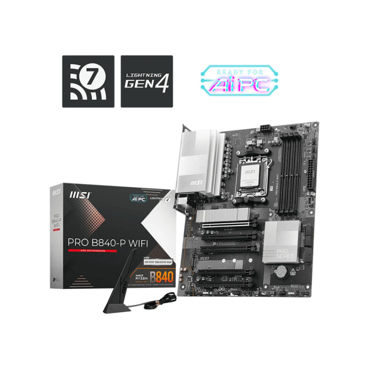 Carte mere msi pro b840 p wifi amd am5 amd s563162011. Notre équipe Diaytar est une bande de dénicheurs compulsifs, toujours en quête du produit qui provoquera l'étincelle dans votre regard.