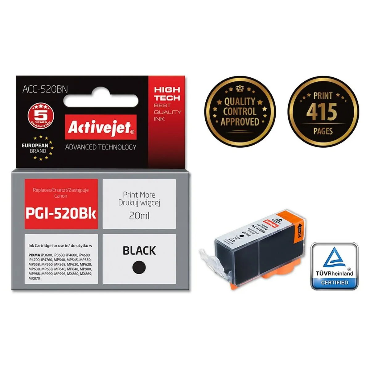 Cartouche d encre compatible activejet acc 520bn noir s911242986. Diaytar a été conçu pour ceux qui voient le shopping en ligne comme une source d'inspiration et de solutions pratiques