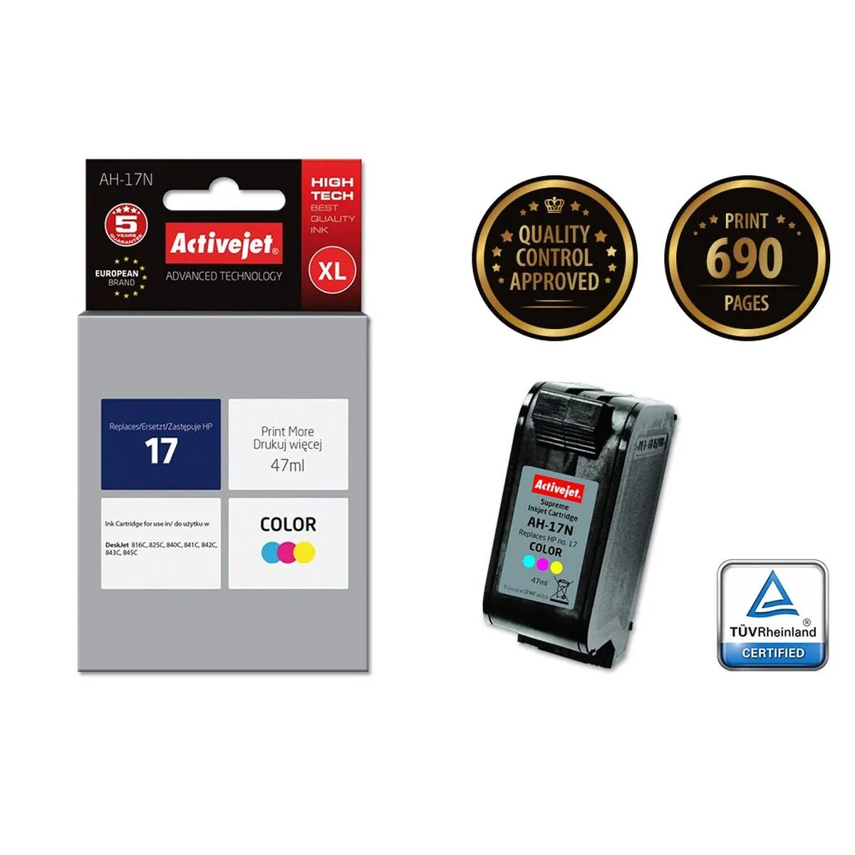 Cartouche d encre compatible activejet ah 17n cyan magenta jaune s911256675. Diaytar, c'est la preuve que le génie réside dans les détails. Chaque produit a été scruté, pesé, et approuvé.