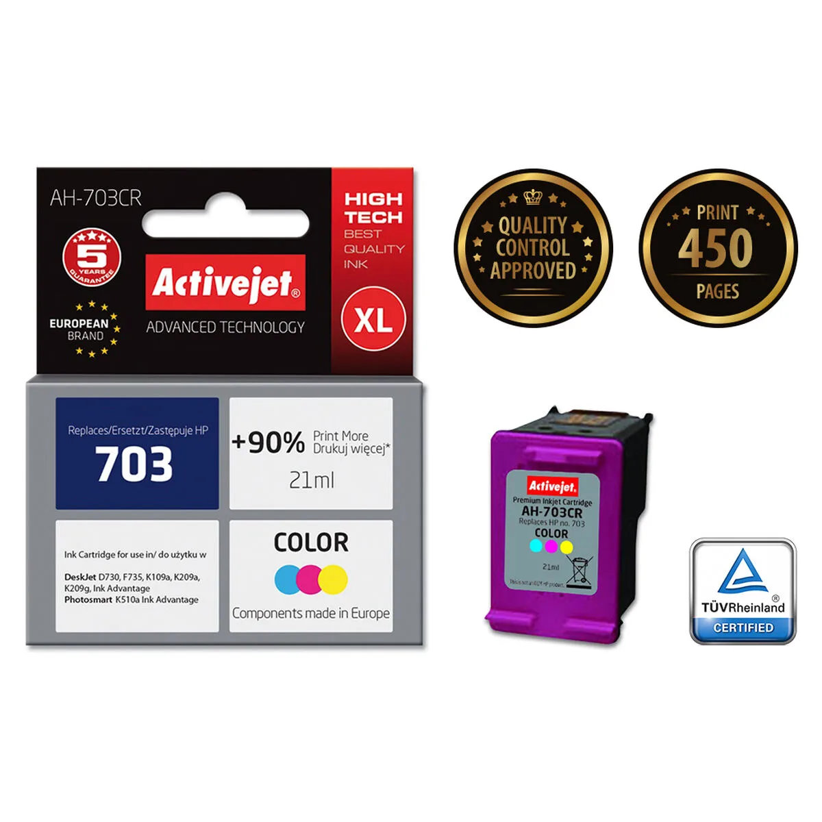 Cartouche d encre compatible activejet ah 703cr cyan magenta jaune s911259848. Diaytar puise sa force dans sa capacité à sans cesse renouveler son offre avec des produits généraux frais et inattendus