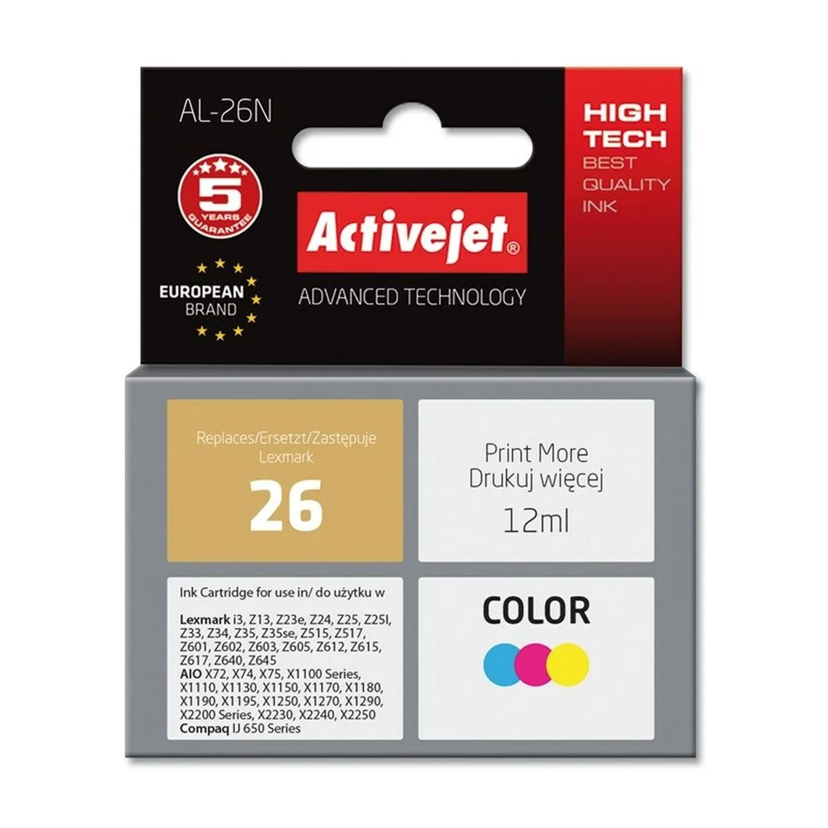 Cartouche d encre compatible activejet al 26n cyan magenta jaune s911269985. Diaytar a bâti sa réputation sur un mélange parfait entre produits technologiques innovants et articles généraux de qualité supérieure
