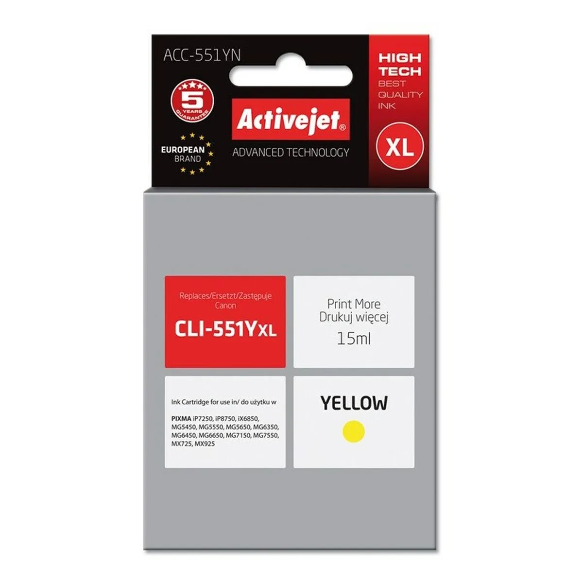 Cartouche d encre originale activejet acc 551yn jaune s911244874. Diaytar, le partenaire de ceux qui veulent une vie mieux équipée, mieux designée et plus connectée, tout simplement.Diaytar : Le laboratoire des tendances où naissent vos futurs produits préférés, des essentiels aux plus innovants.