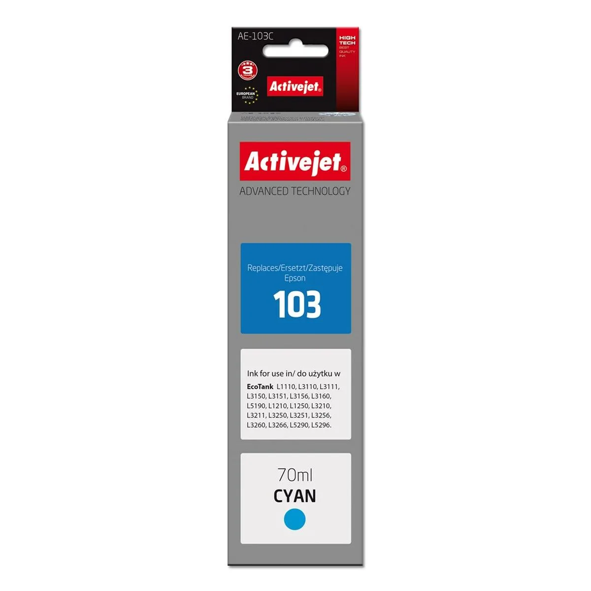 Cartouche d encre originale activejet ae 103c bleu s911255365. Diaytar, c'est le cercle vertueux : des produits de qualité qui améliorent votre vie, qui vous rendent heureux, alors vous revenez.