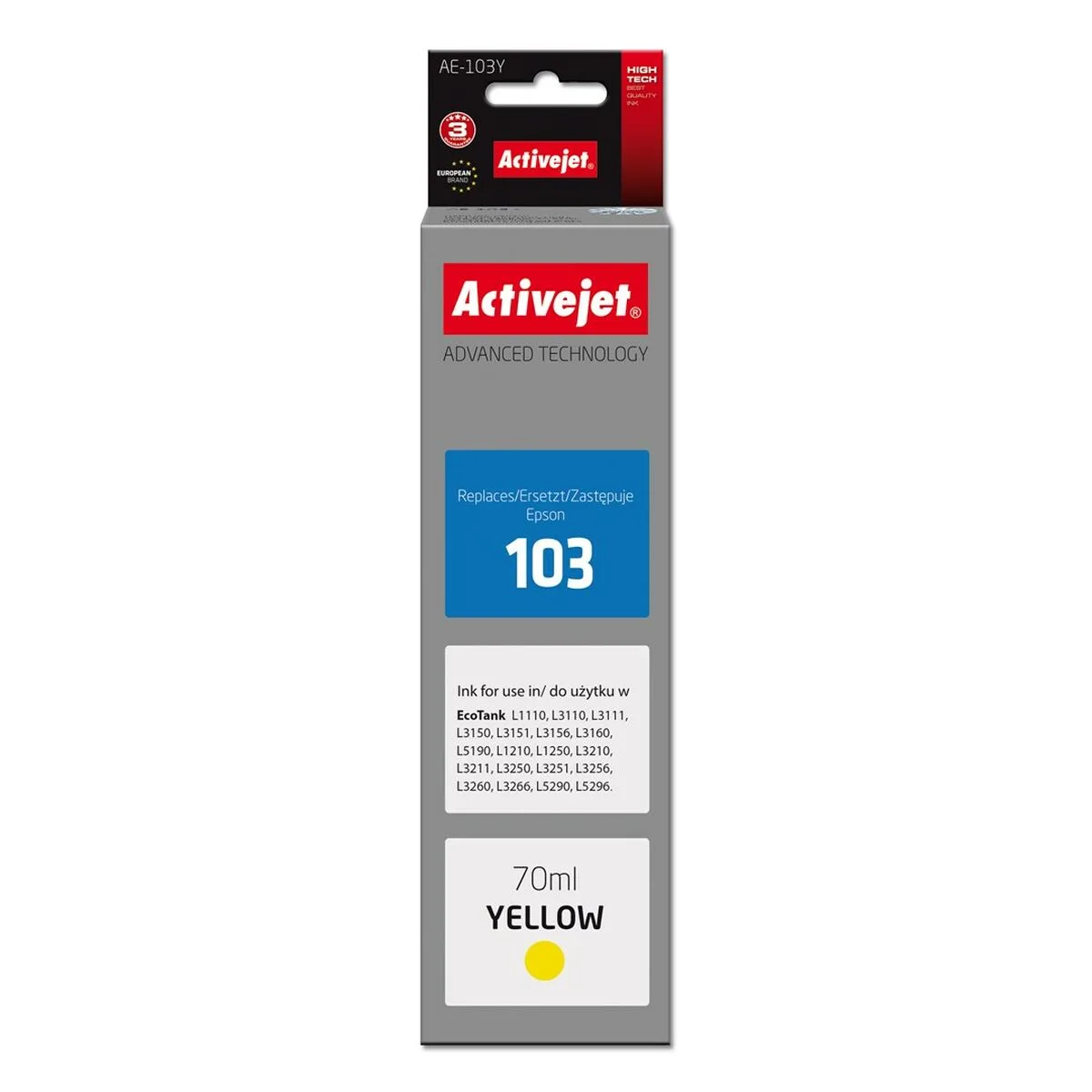Cartouche d encre originale activejet ae 103y jaune s911255591. Diaytar, c'est la fusion entre le meilleur de l'artisanat et le cutting-edge de la technologie, au service de votre quotidien.