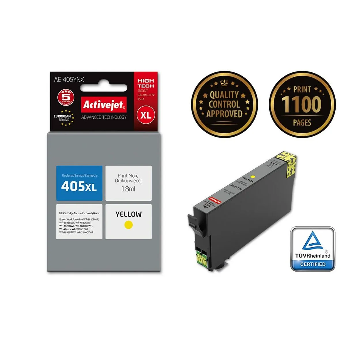Cartouche d encre originale activejet ae 405ynx jaune s911255181. Diaytar, le reflect de vos envies multiples : une gamme de produits soigneusement composée pour sa diversité et sa pertinence