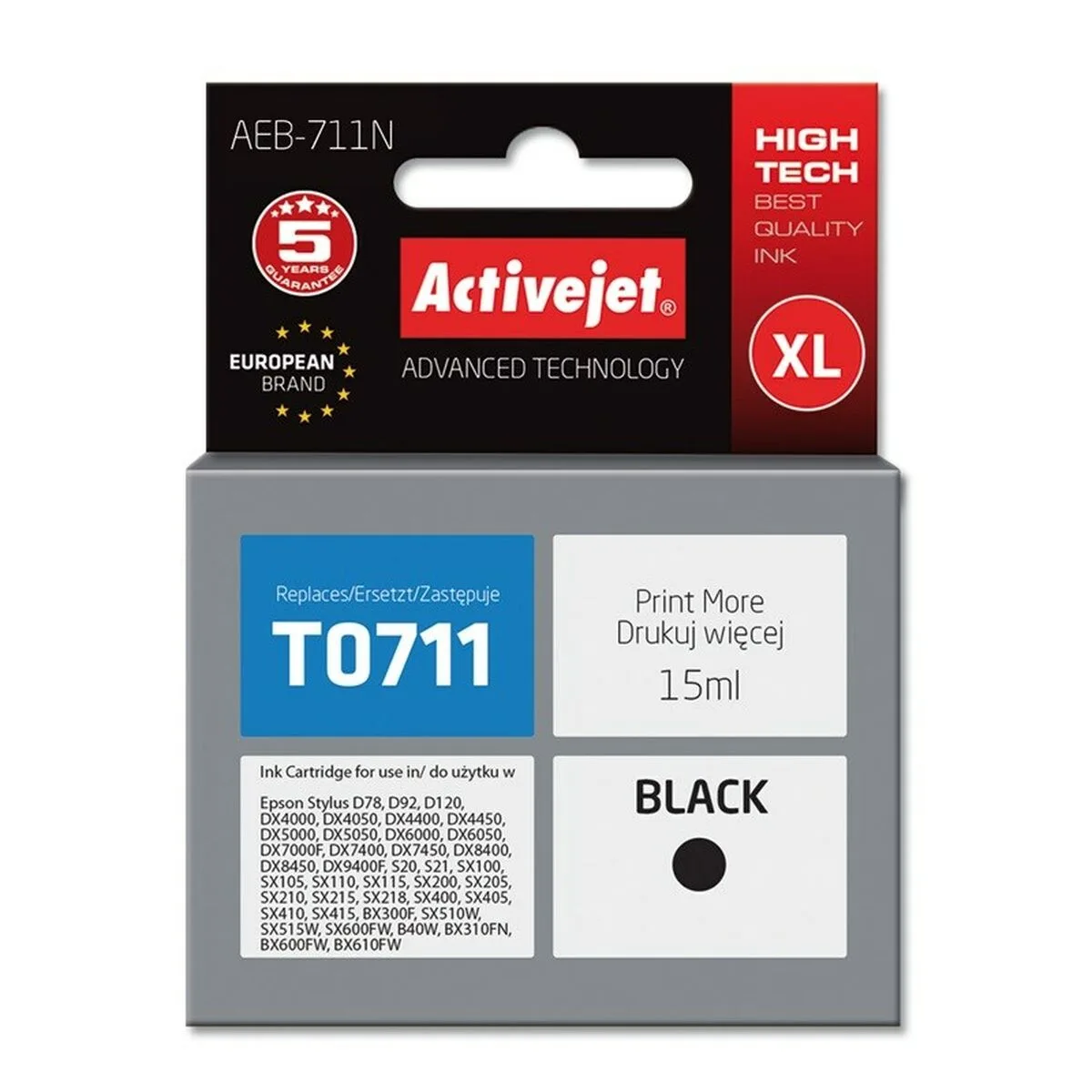 Cartouche d encre originale activejet ae 554n noir s911247462. Notre équipe Diaytar est une bande de dénicheurs compulsifs, toujours en quête du produit qui provoquera l'étincelle dans votre regard.