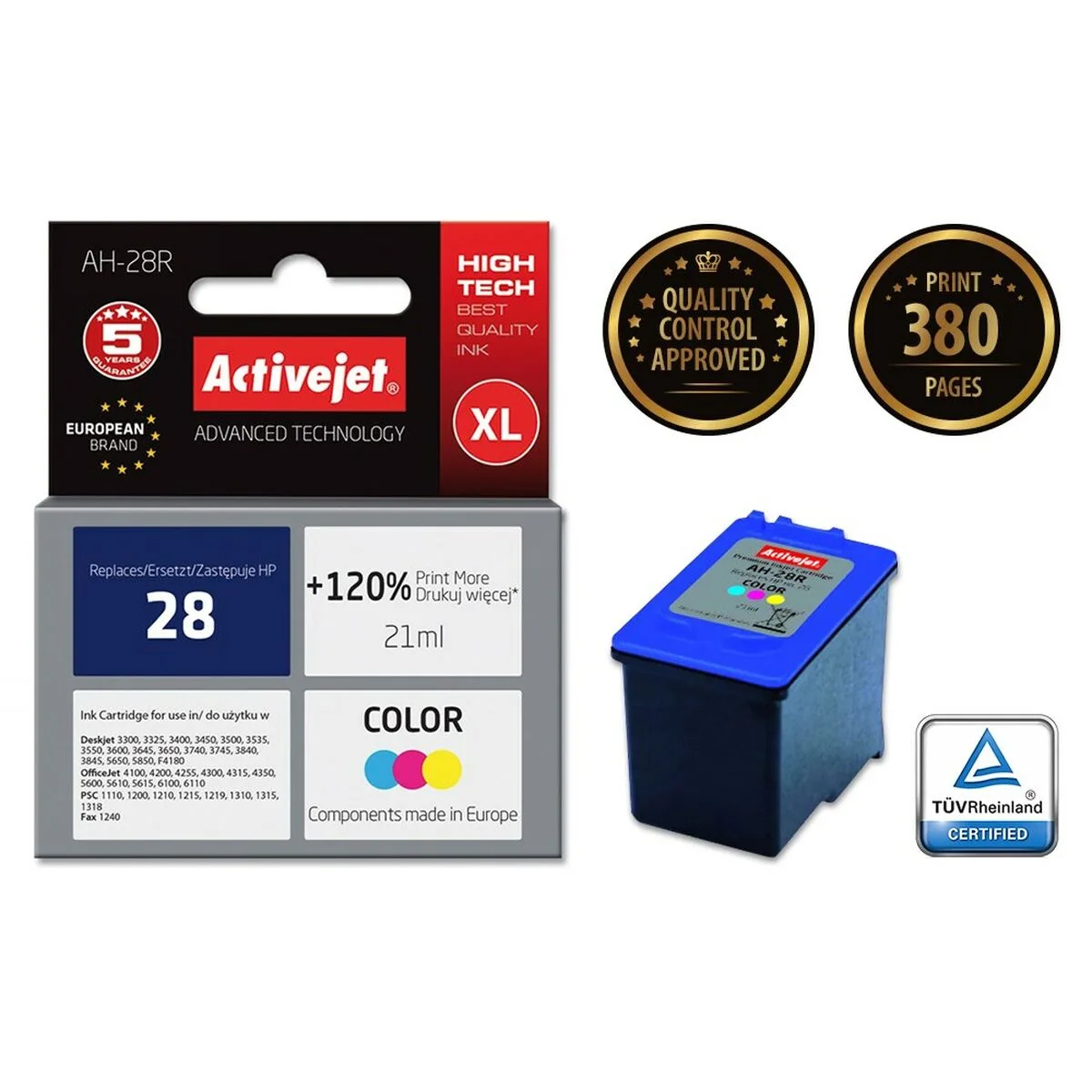 Cartouche d encre originale activejet ah 28r cyan magenta jaune s911255758. Chez Diaytar, chaque détail compte pour votre satisfaction totale.