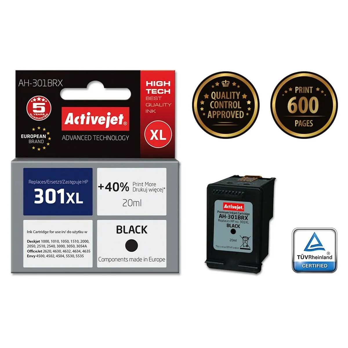 Cartouche d encre originale activejet ah 301brx noir s911260544. Chez Diaytar, nous sommes convaincus que le meilleur produit est celui qui allie utilité, beauté et innovation. C'est notre credo.