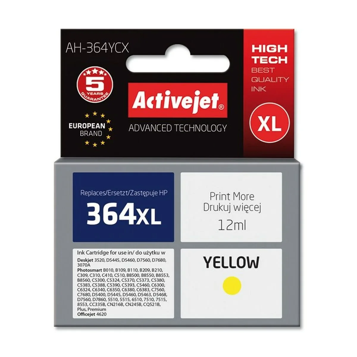 Cartouche d encre originale activejet ah 364ycx jaune s911261492. Diaytar, c'est la démonstration que le meilleur des produits est à portée de clic, sans compromis, sans attente.