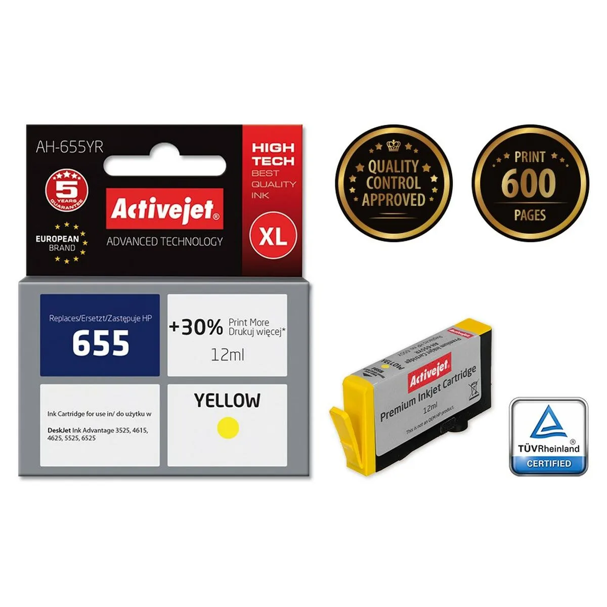 Cartouche d encre originale activejet ah 655yr jaune s911263698. Avec Diaytar, redécouvrez le plaisir de l'achat en ligne grâce à une approche humaine des produits et de la curation