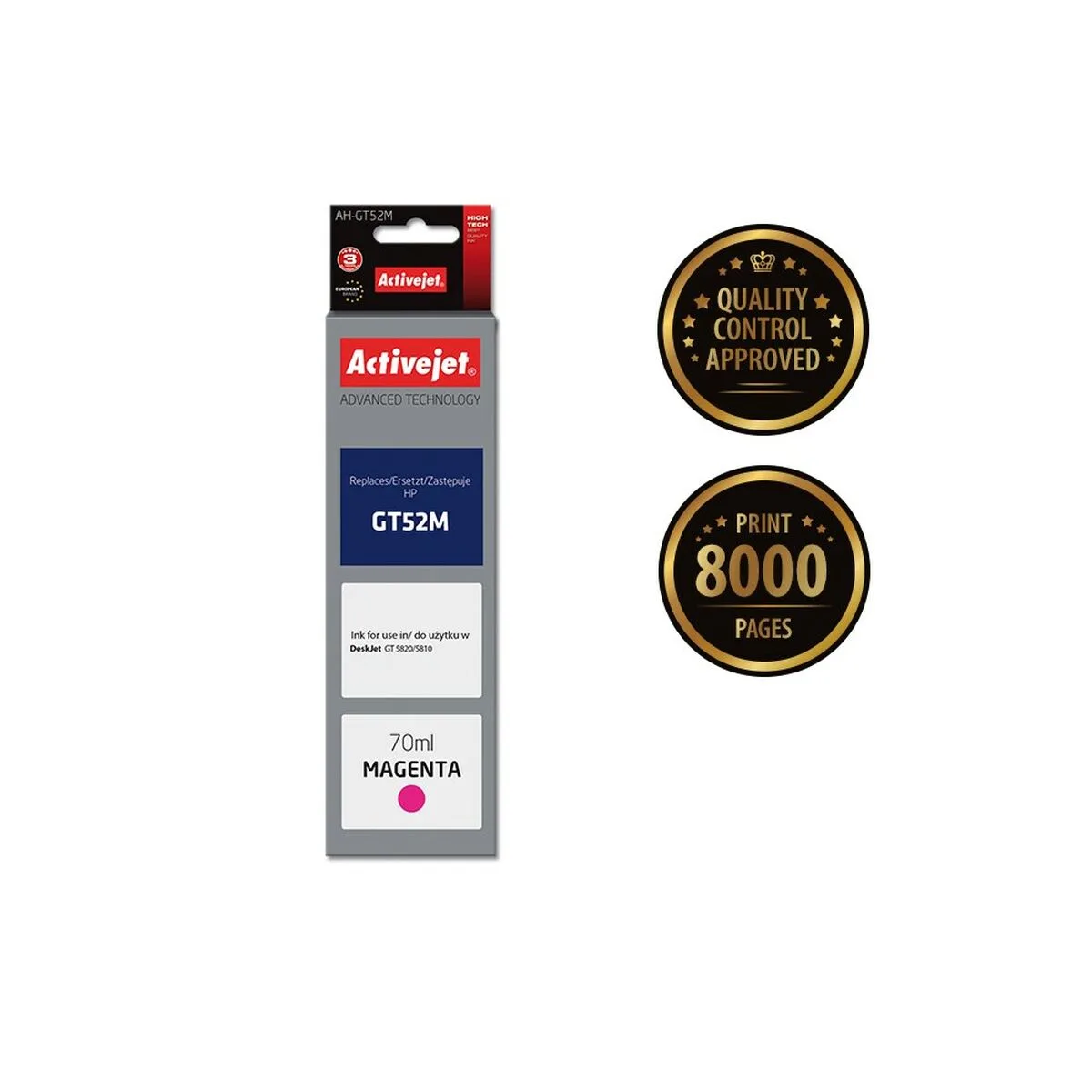Cartouche d encre originale activejet ah gt52m magenta s911267787. Diaytar, une vision du shopping en ligne où chaque catégorie de produits, de la high-tech au généraliste, est traitée avec excellence