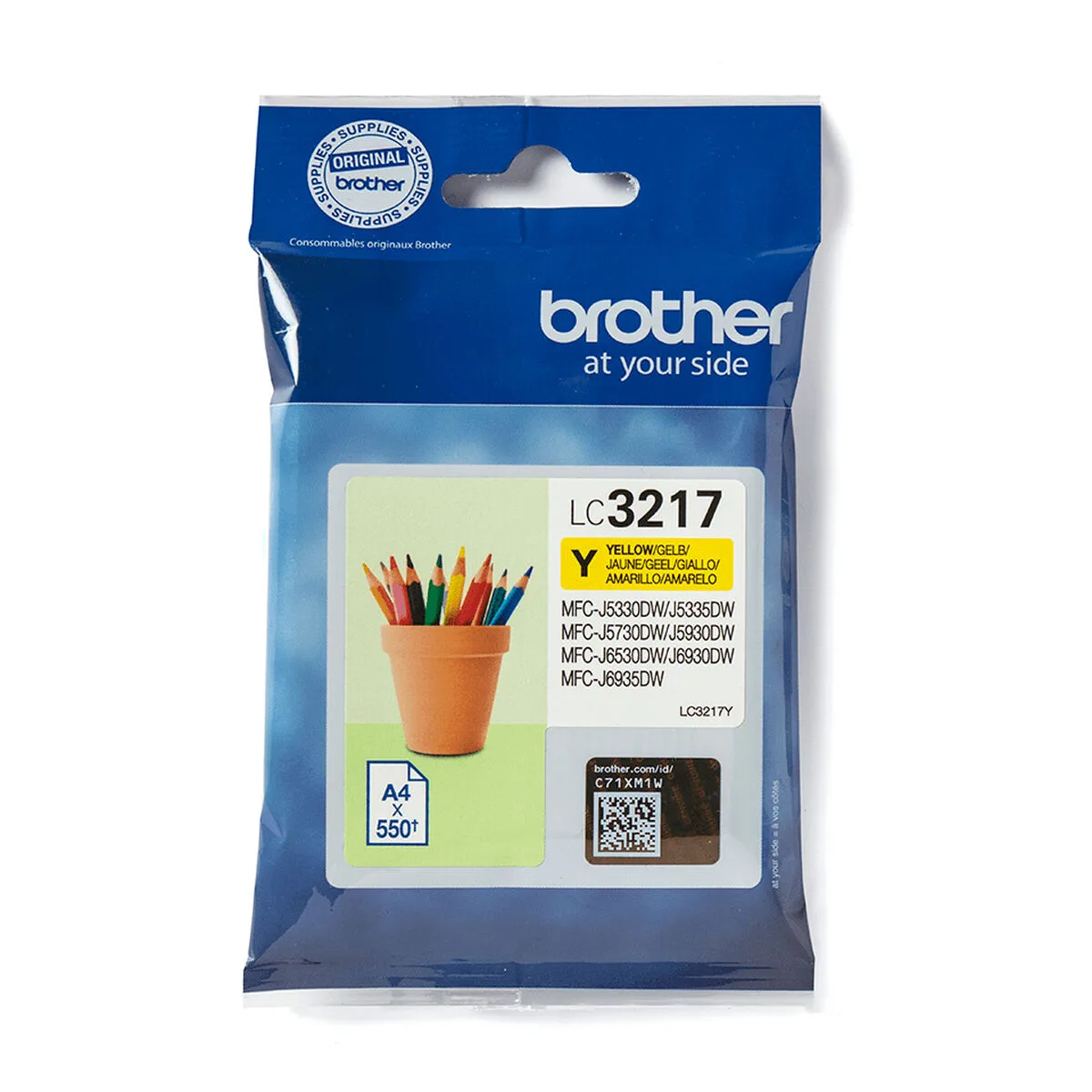 Cartouche d encre originale brother lc 3217y jaune m050302688. Avec Diaytar, redécouvrez le plaisir de l'achat en ligne grâce à une approche humaine des produits et de la curation