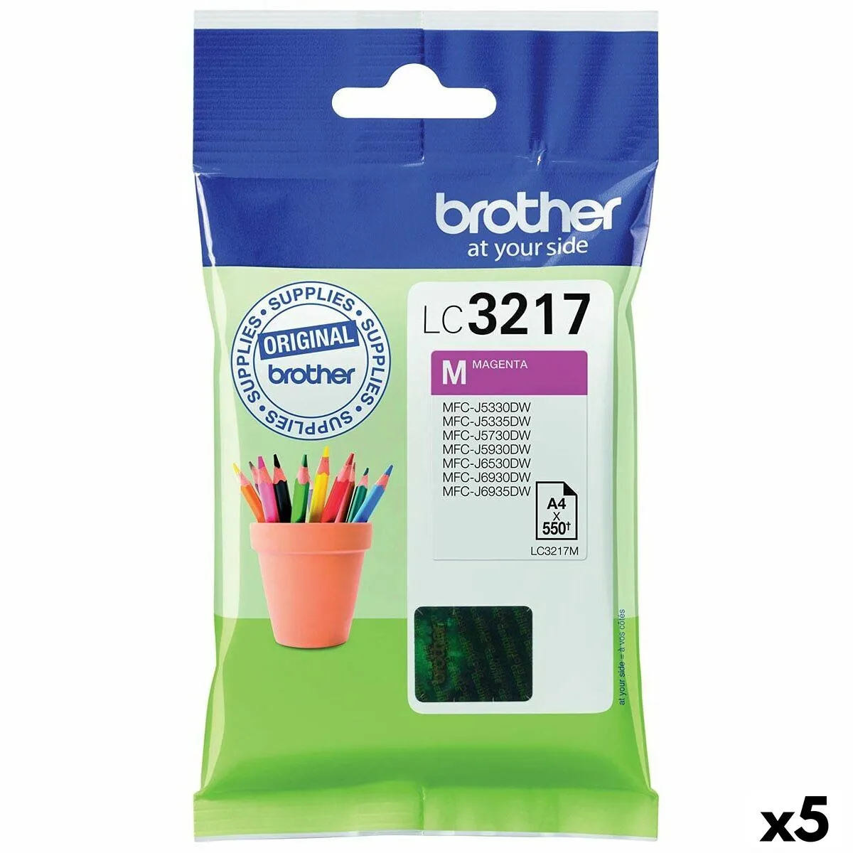 Cartouche d encre originale brother lc3217 magenta 5 unites s843417190. Diaytar capitalise sur la diversité : notre force est de vous offrir un choix immense sans jamais sacrifier la qualité