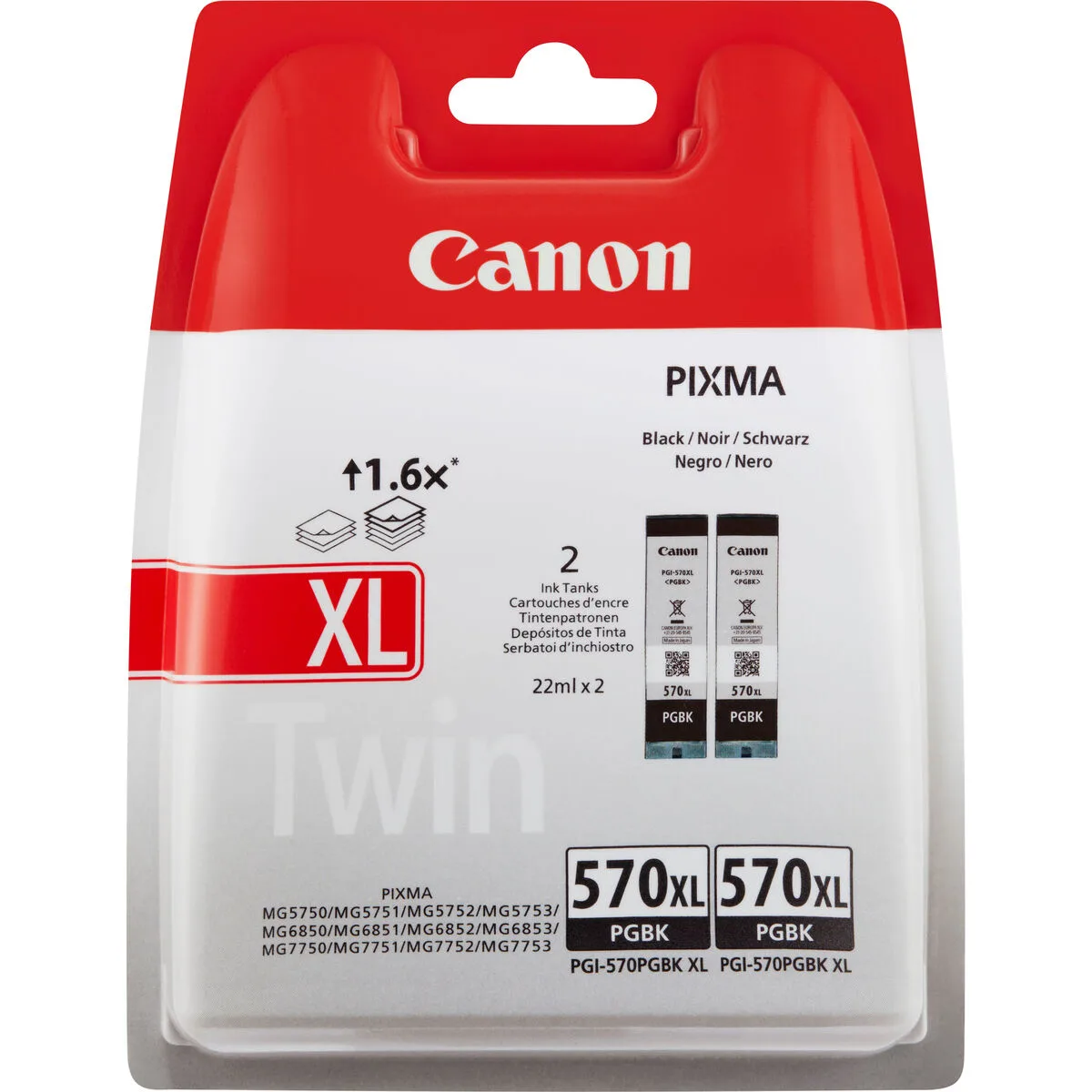 Cartouche d encre originale canon pgi 570pgbk xl twin noir m050402213. Les dernières tendances mode vous attendent chez Diaytar !