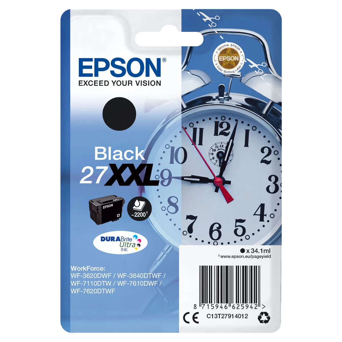 Cartouche d encre originale epson 27xxl noir m050610525. Notre algorithme préféré chez Diaytar ? L'humain. Car rien ne remplace le coup de cœur pour un produit exceptionnel.