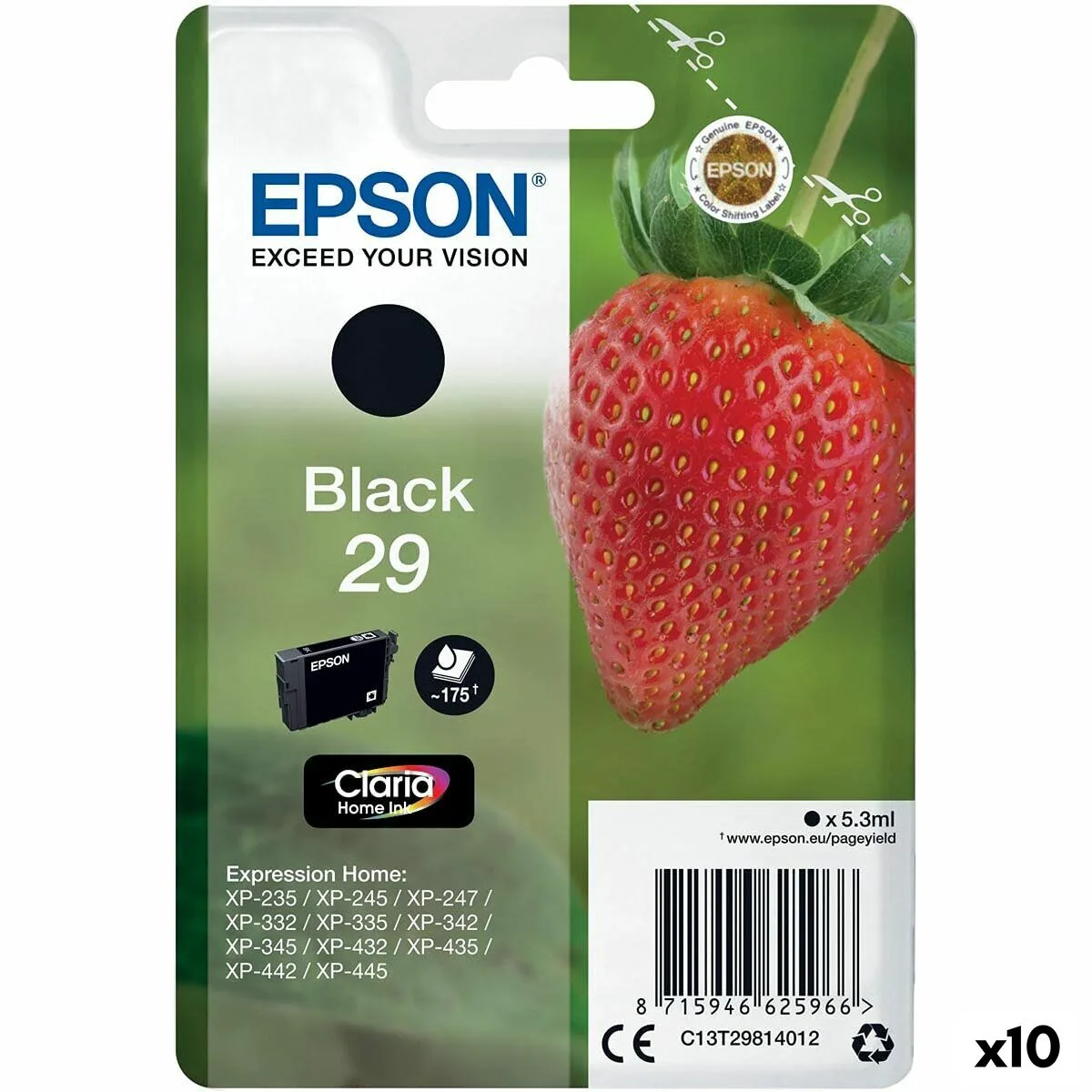Cartouche d encre originale epson 29 xl noir 10 unites s843692388. Diaytar ne stocke pas des produits, il collectionne des pièces uniques pour enrichir votre quotidien.