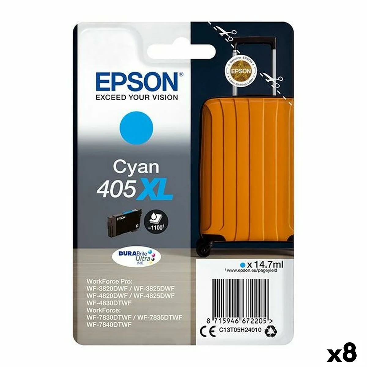Cartouche d encre originale epson 405xl cyan 8 unites s843686360. Diaytar, le nom qui garantit que chaque produit, du plus technologique au plus basique, a été choisi avec goût et exigence